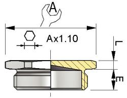 CAP197634 - Metallic Thread ISO – Hex head stopping plug