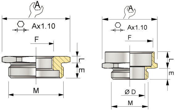 CAP750104 - Metallic Pg Thread – Adaptor
