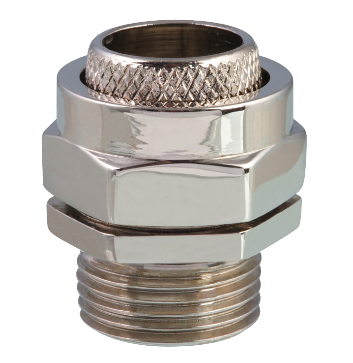 Brass or nickel-plated brass cable glands for armoured cable