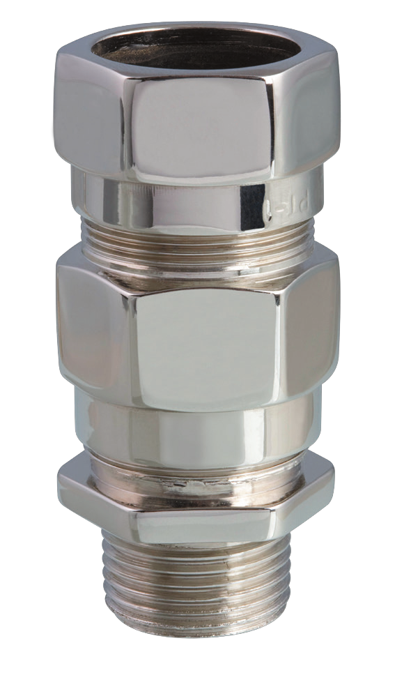 IGE2XM201BRNK2 - Brass or nickel-plated brass cable glands for armoured cable
