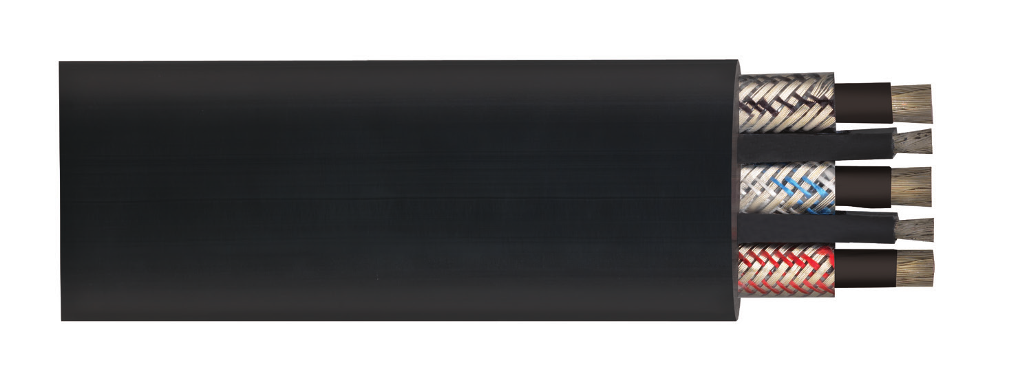 13790.025200 – Anaconda® Brand Type SHD Power, Flat Portable w/Ground, EPR/CPE – 2000 Volts