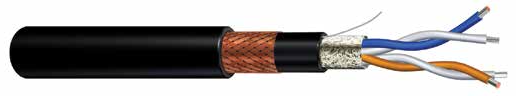 EO24P0022186 – Low-Smoke, Zero-Halogen, 100 V RS422 Network Cable, Two Pair Overall Shielded, Armored & Sheathed