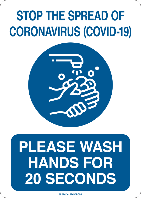 Stop The Spread Of Coronavirus Covid-19 Sign