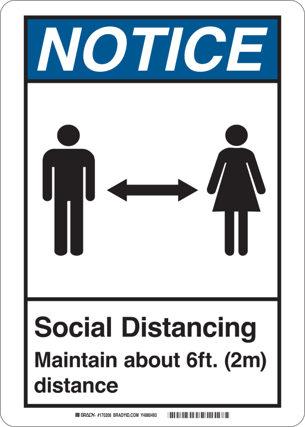 Social Distancing Sign