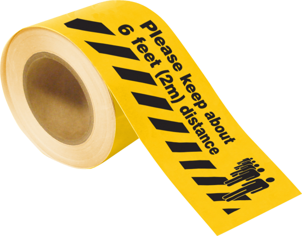 Keep Distance Floor Tape