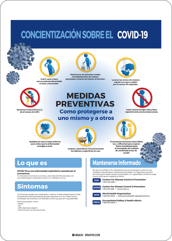 Spanish Covid-19 Awareness Sign