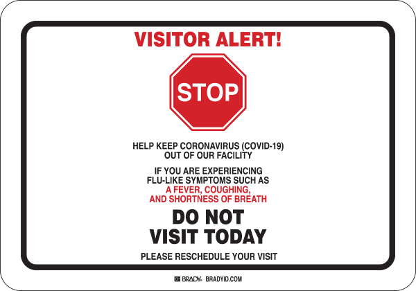 Visitor Alert Sign