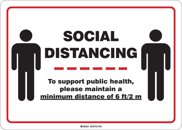 Social Distancing Sign