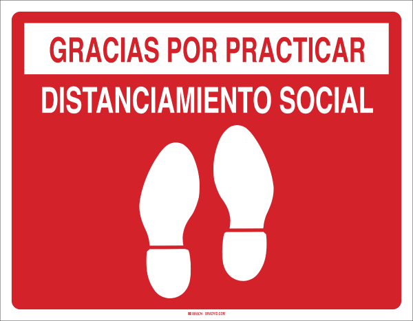 Spanish Social Distancing Sign