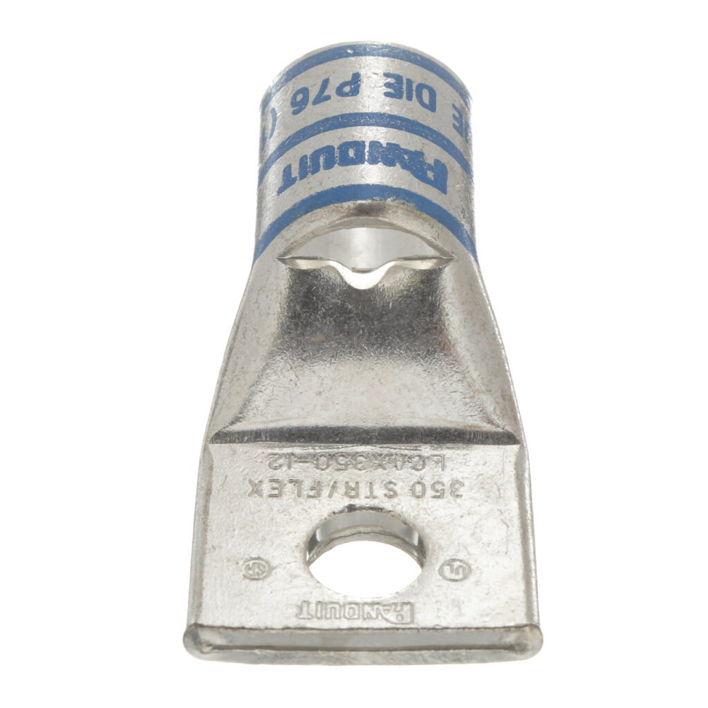 Pan-Lug™ LCAX350-12-6 Comp. Lug, 350, Tin Plt Copper, Strt, One 1/2″ Stud, PK6