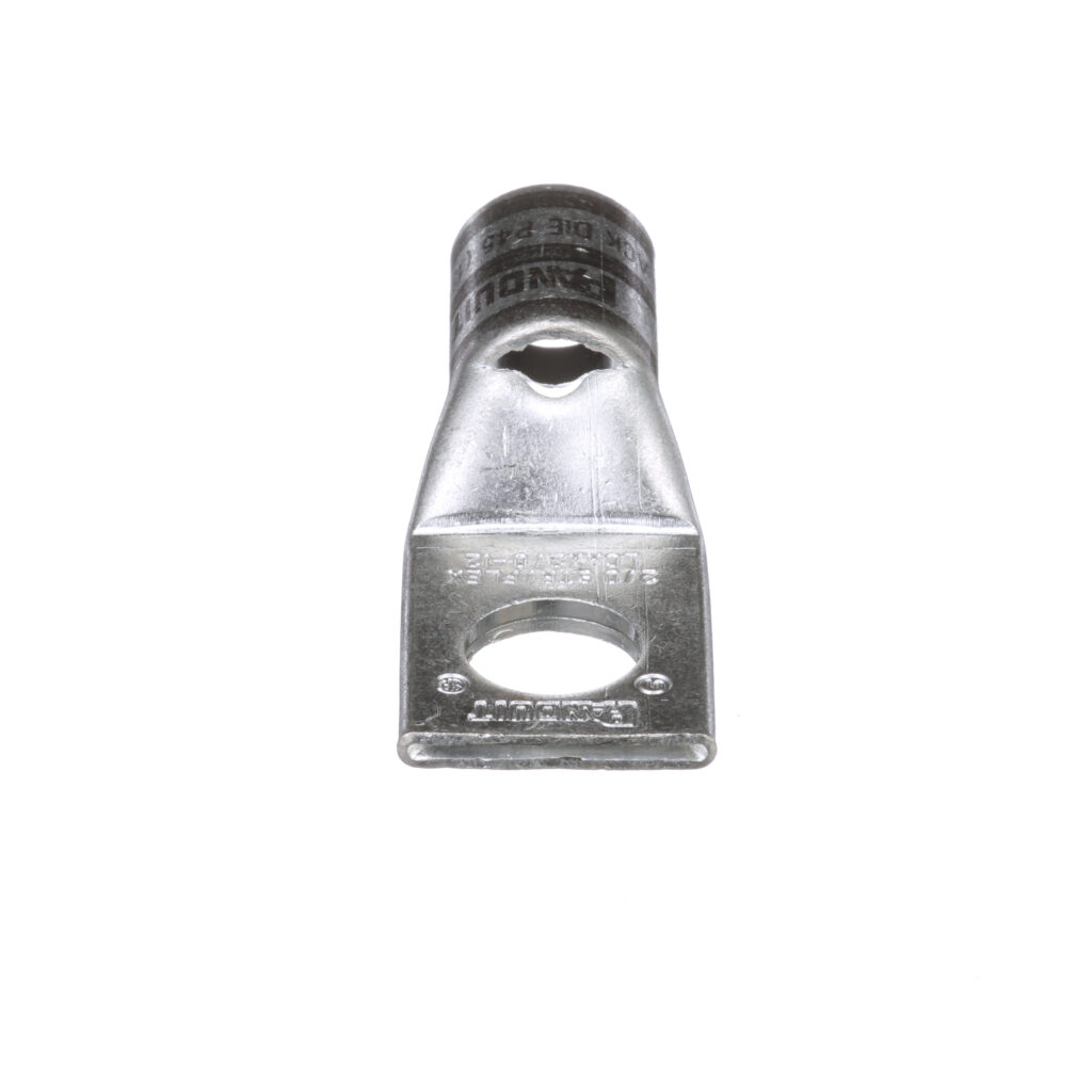 Pan-Lug™ LCAX2/0-12-X Comp. Lug, 2/0, Flex, Tin Plt Copper, One 1/2″ Stud, PK10
