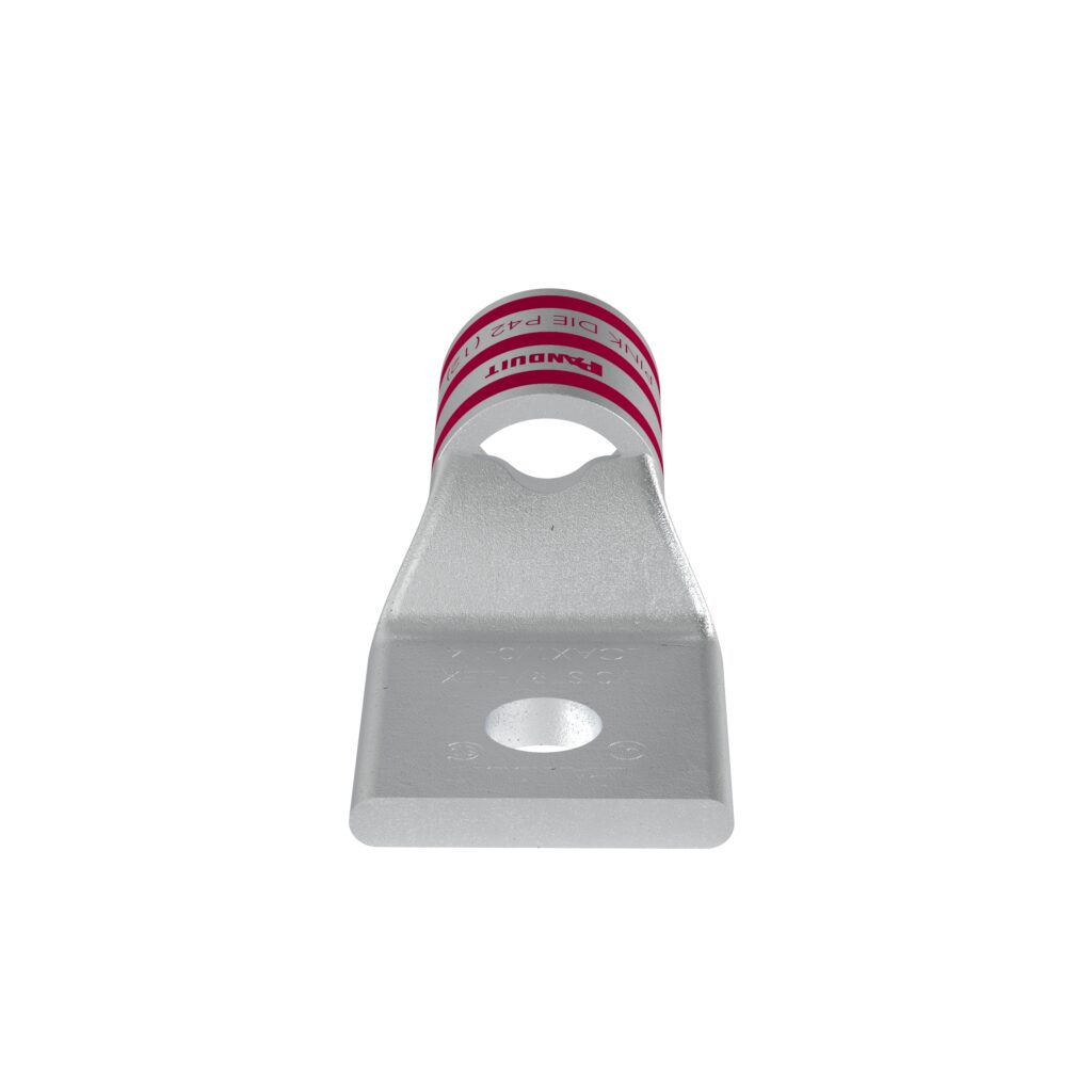 Pan-Lug™ LCAX1/0-14-X Comp. Lug, 1/0, Flex, Tin Plt Copper, One 1/4″ Stud, PK10