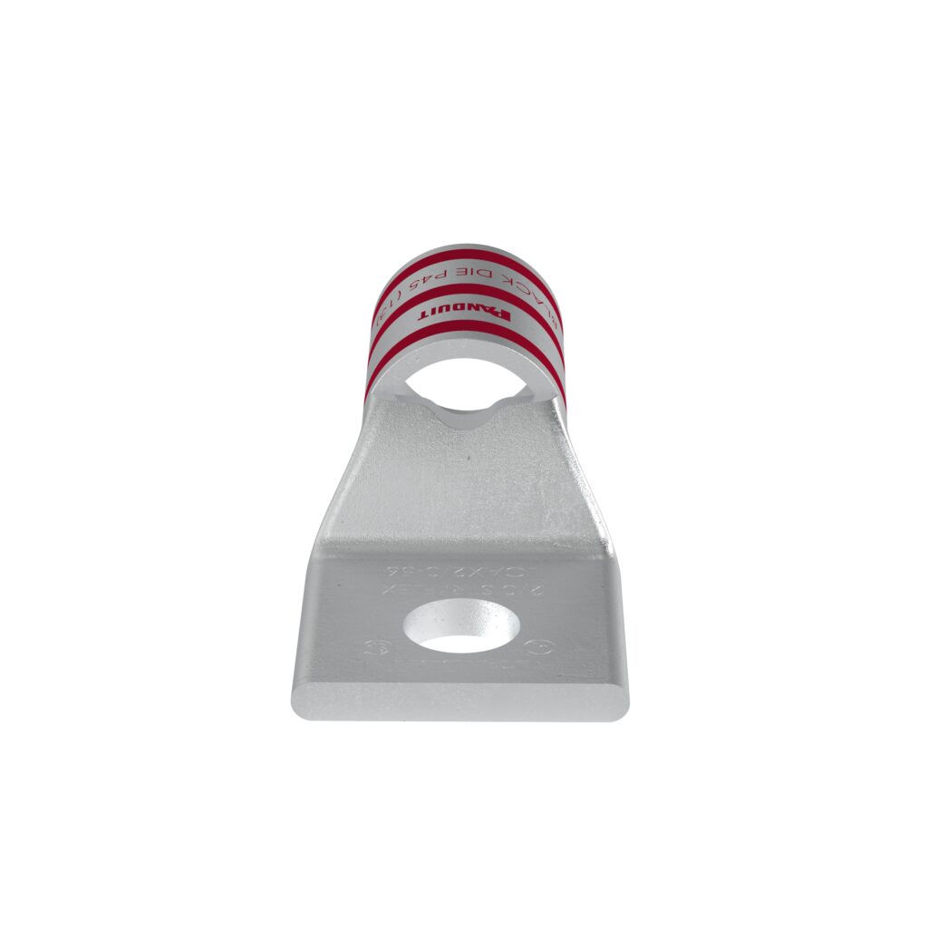 Pan-Lug™ LCAX2-56-E Comp. Lug, Flex, Tin Plt Copper, Strt, One 0.31″ Stud, PK20