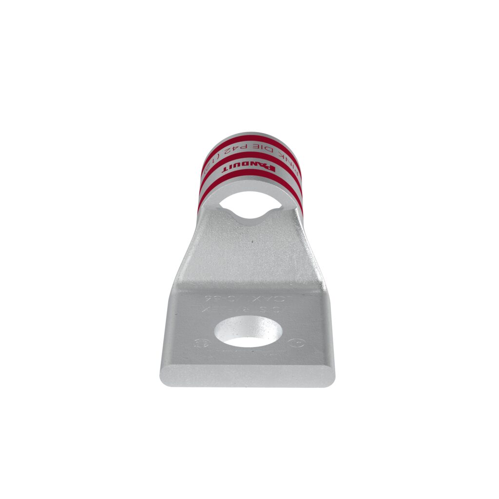 Pan-Lug™ LCAX1/0-56-X Comp. Lug, 1/0, Flex, Tin Plt Copper, One 0.31″ Stud, PK10