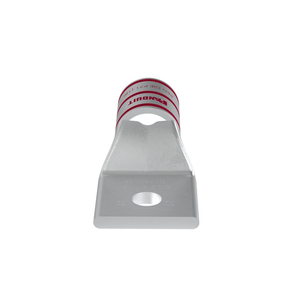 Pan-Lug™ LCAX300-38-6 Comp. Lug, Flex, Tin Plt Copper, Strt, One 3/8″ Stud, PK6