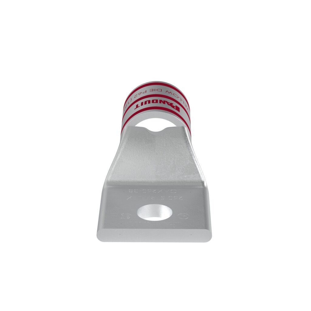Pan-Lug™ LCAX250-38-X Comp. Lug, 250, Flex, Tin Plt Copper, One 3/8″ Stud, PK10